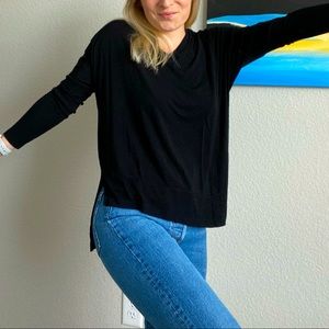 Articles Black Dolman sleeve top